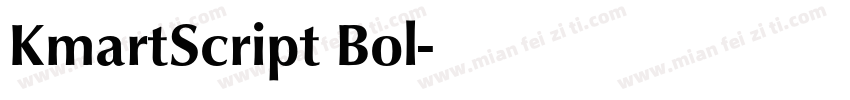 KmartScript Bol字体转换